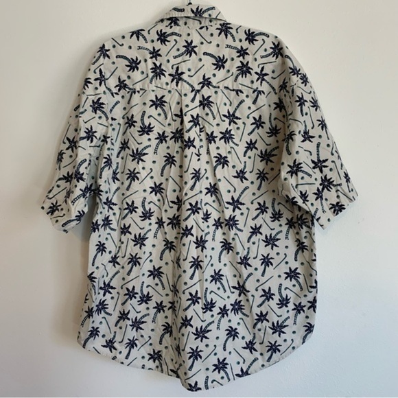 Vintage Bugle Boy Golf Clubs Palm Trees Tropical Shirt - Picture 4 of 6